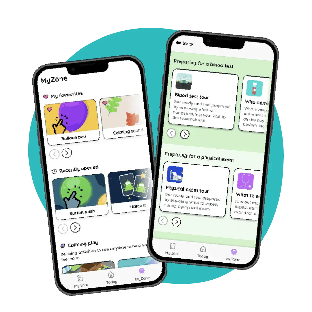 My Zone and procedural education screens My Zone and procedural education screens