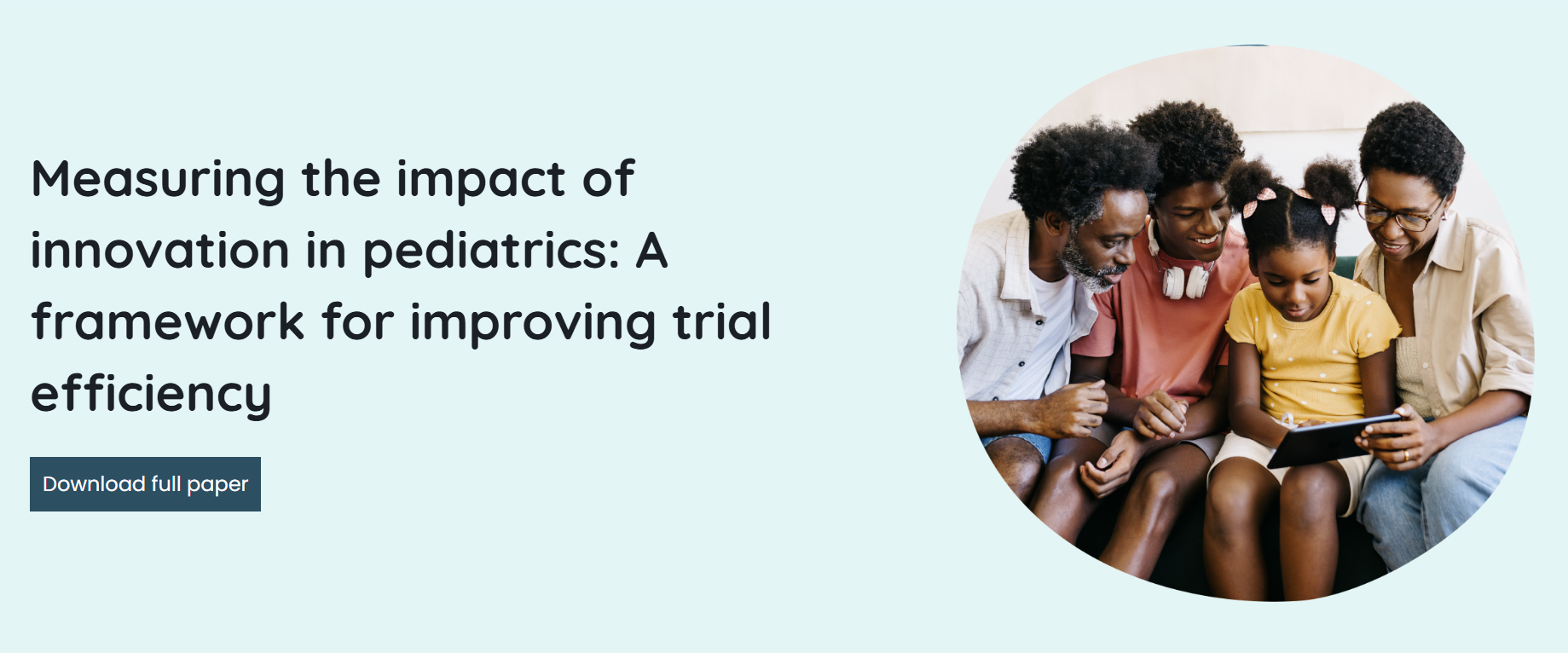 Download banner for trial efficiency framework white paper